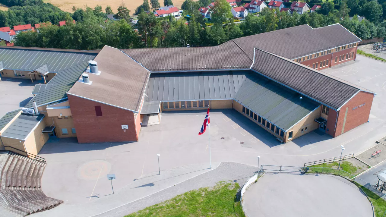 Oversiktsbilde over Brånås skole